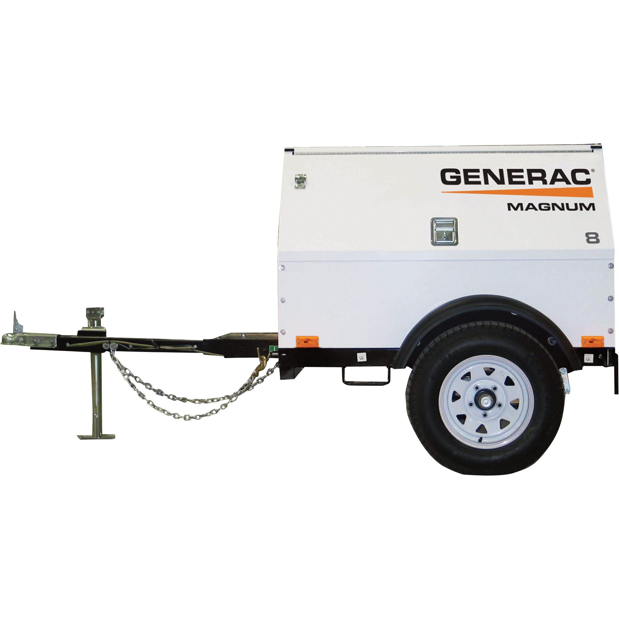 Generac Towable Mobile Diesel Generator — 9kW/8.1kW, Single Phase, Electric Start, Model# 6782