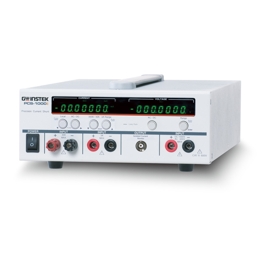 Instek PCS-1000I: Precision AC/DC Shunt Meter with Isolated Output and Advanced Features