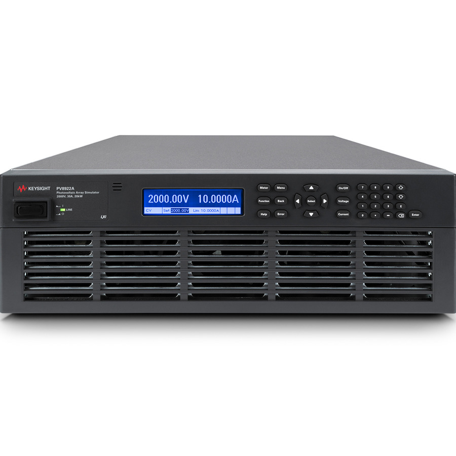 Keysight PV8922A: High-Power Photovoltaic Array Simulator for Comprehensive Solar Testing